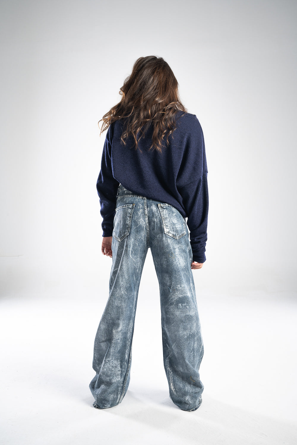 90's Metallic Darker Jeans
