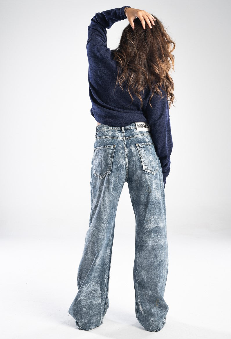 90's Metallic Darker Jeans