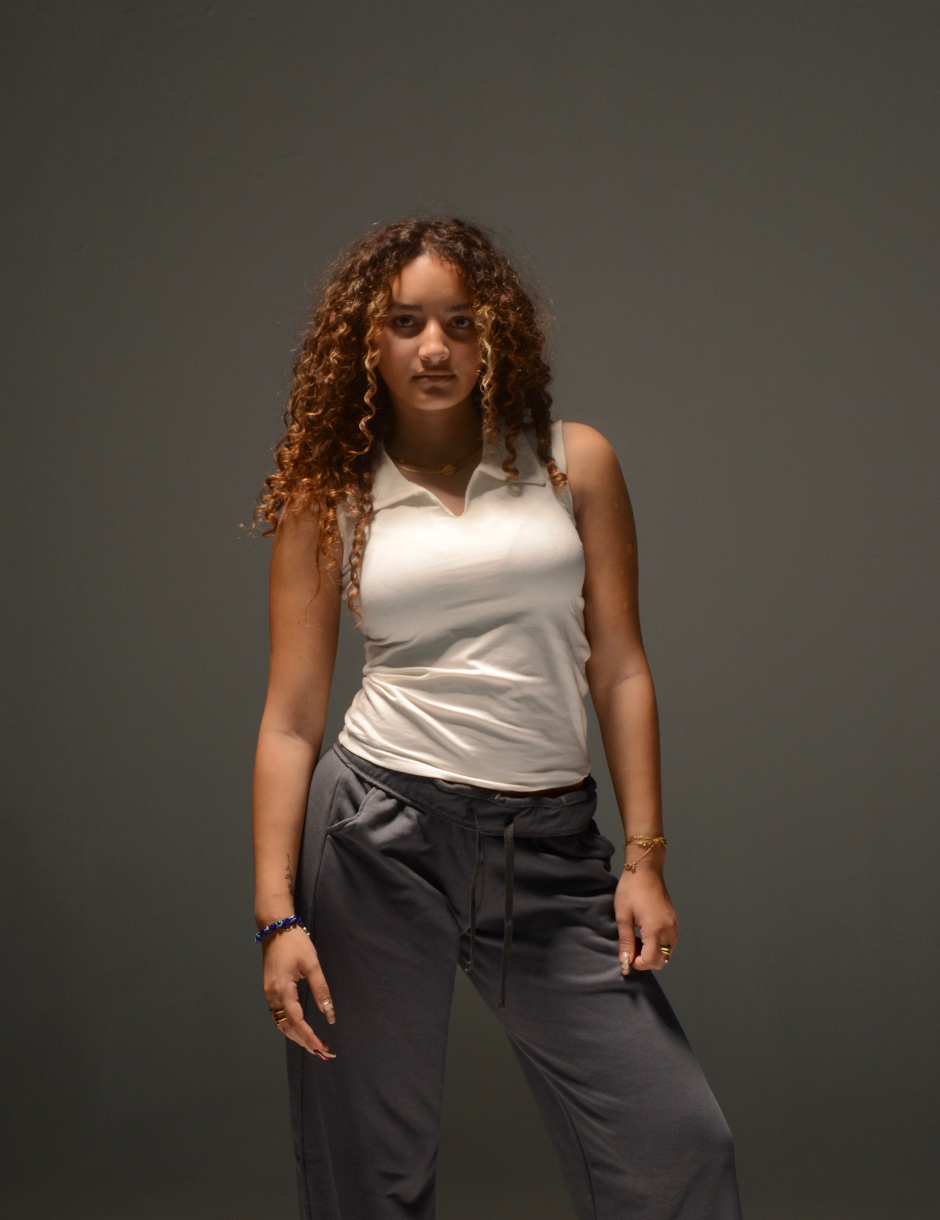 Sleeveless Collar Top (Off White)