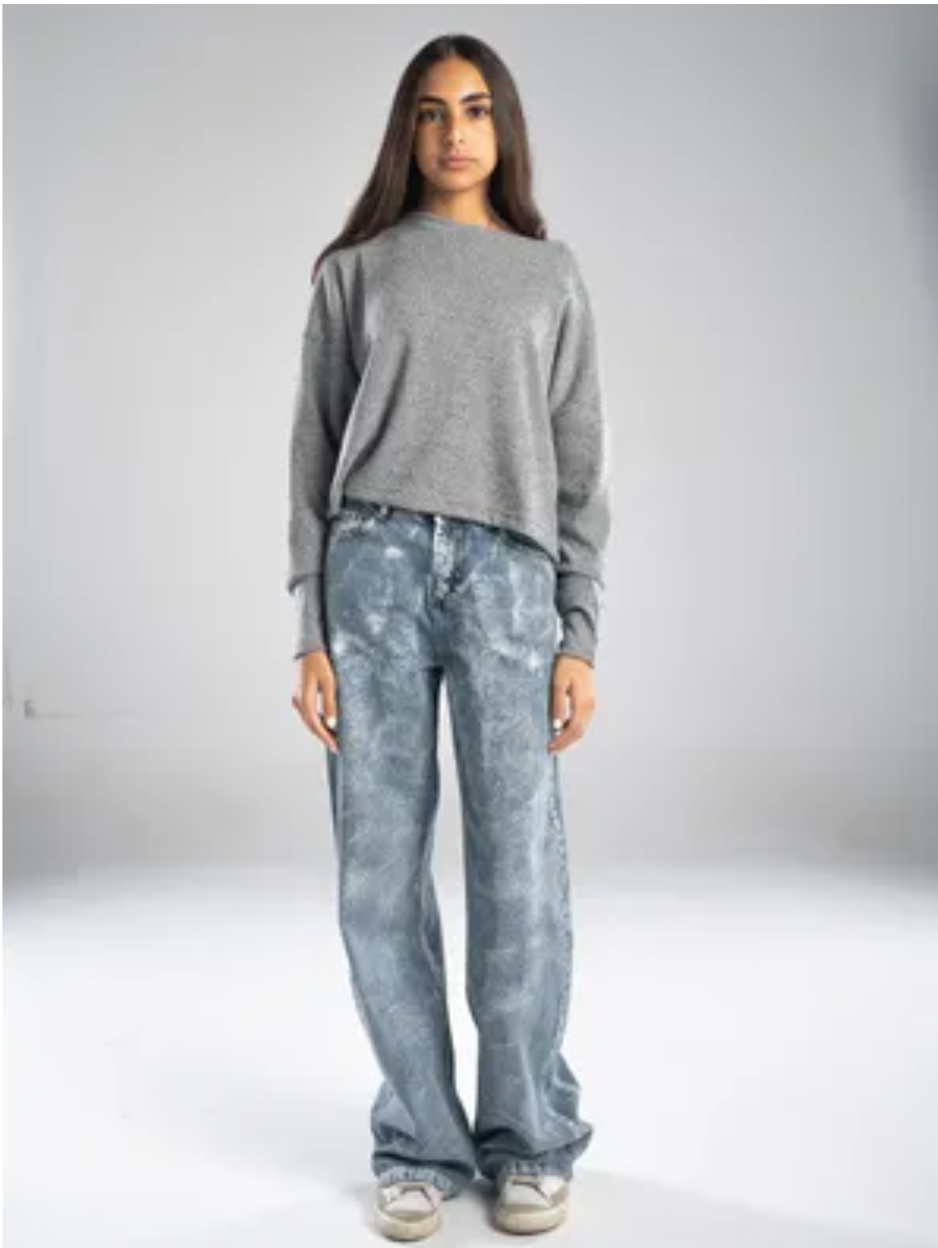 90's Metallic Jeans