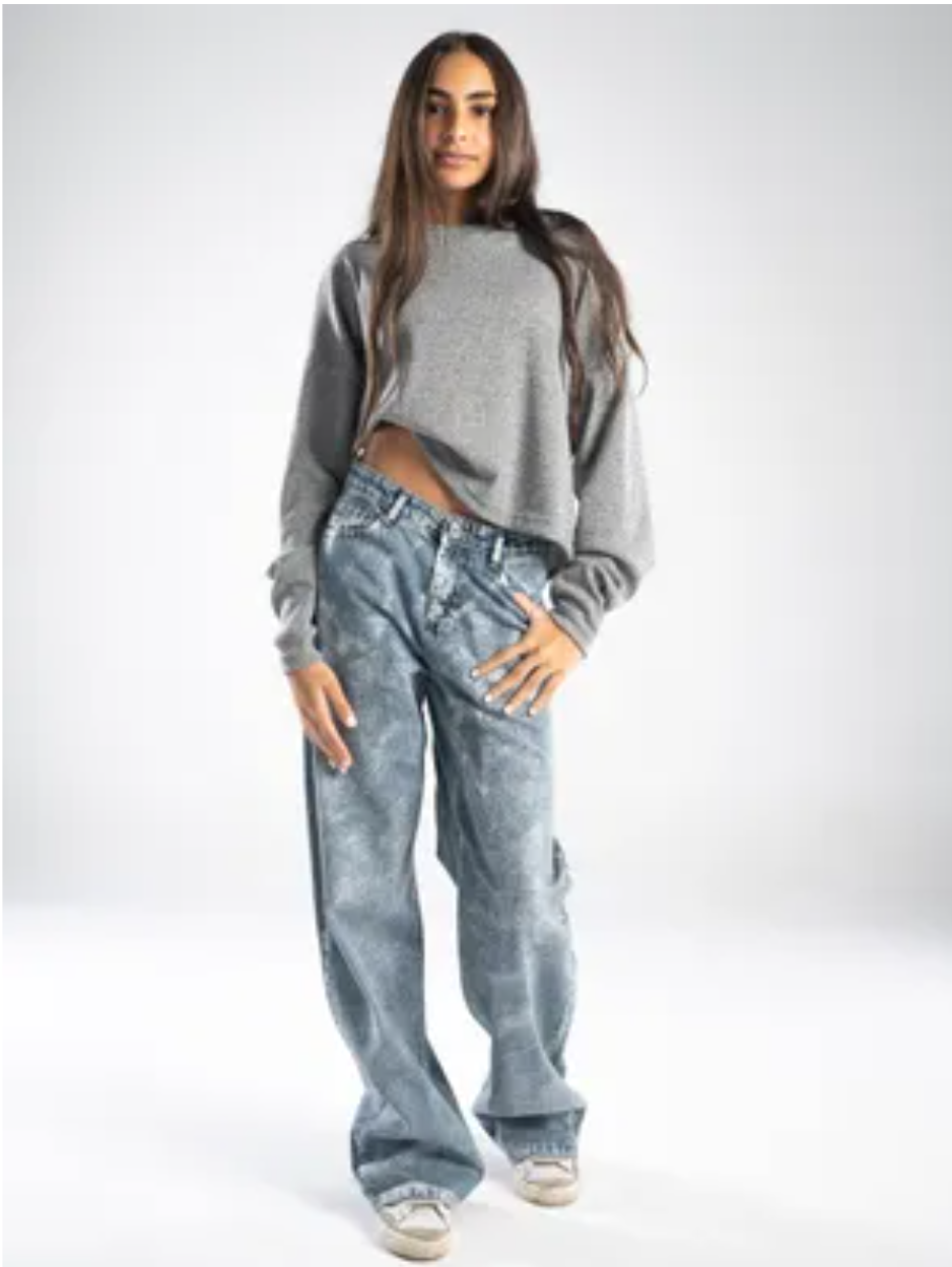 90's Metallic Jeans