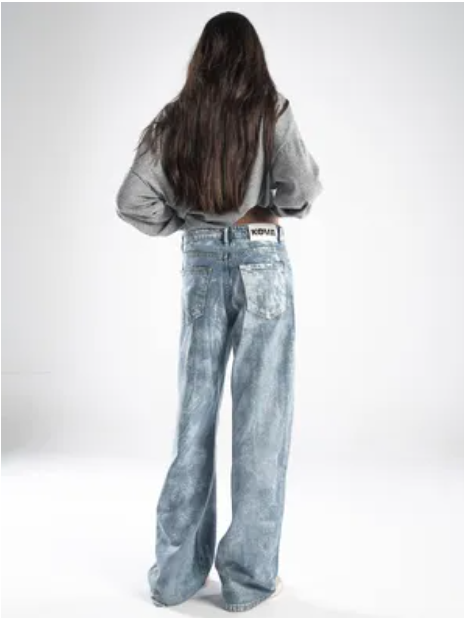 90's Metallic Jeans