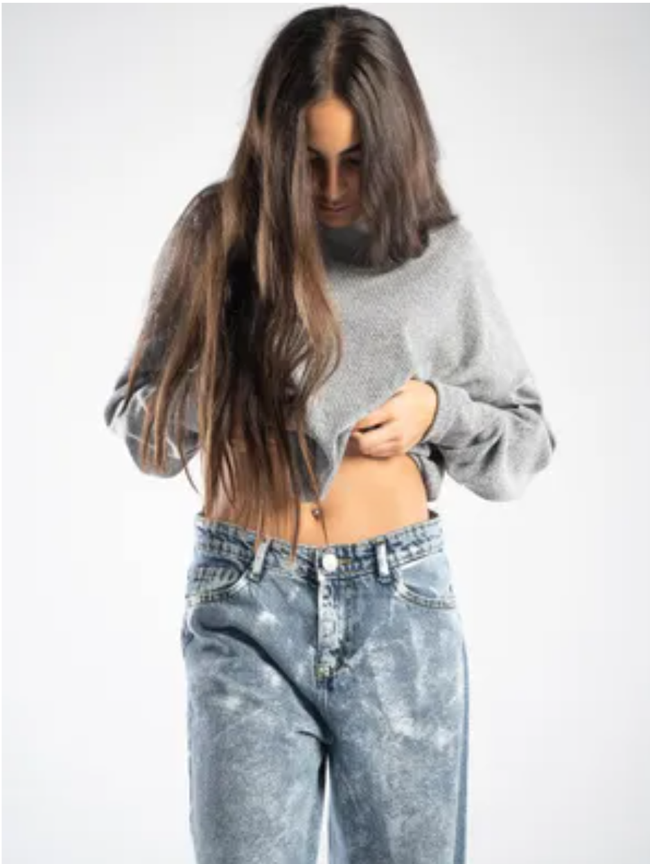 90's Metallic Jeans
