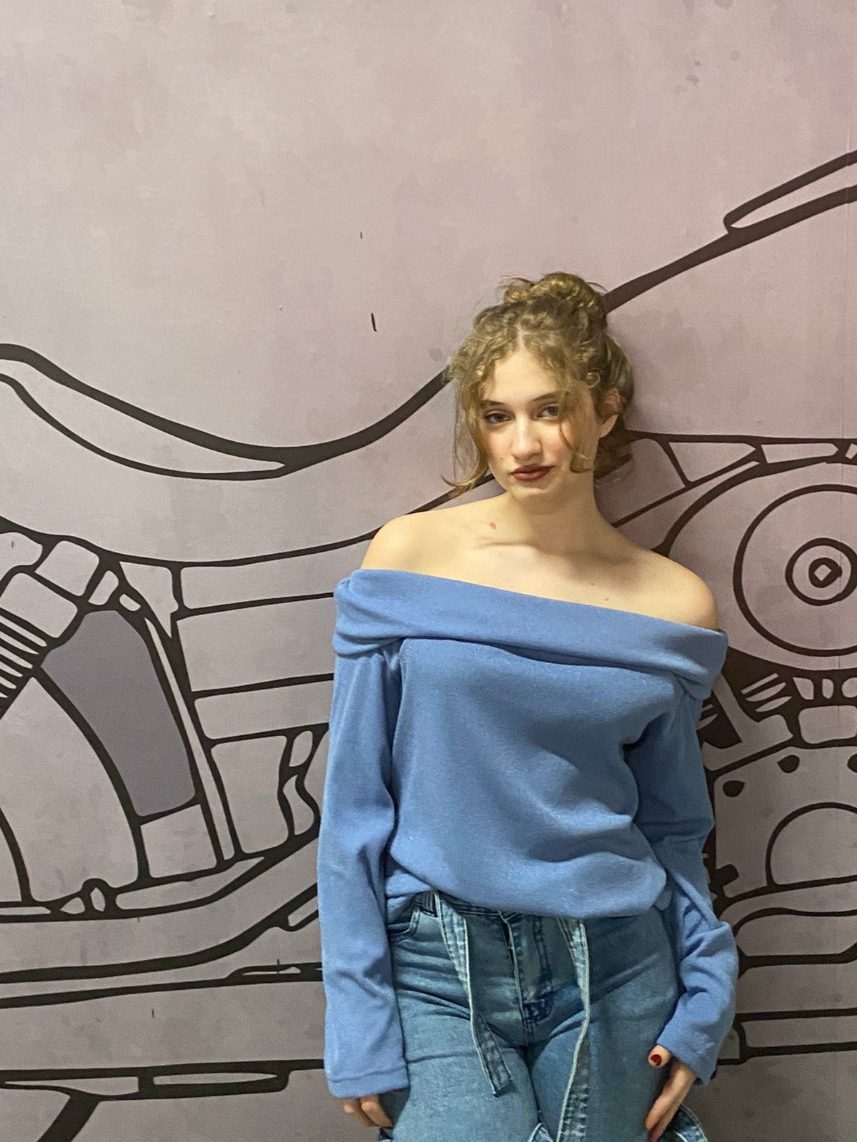 Blue Maglione Pullover