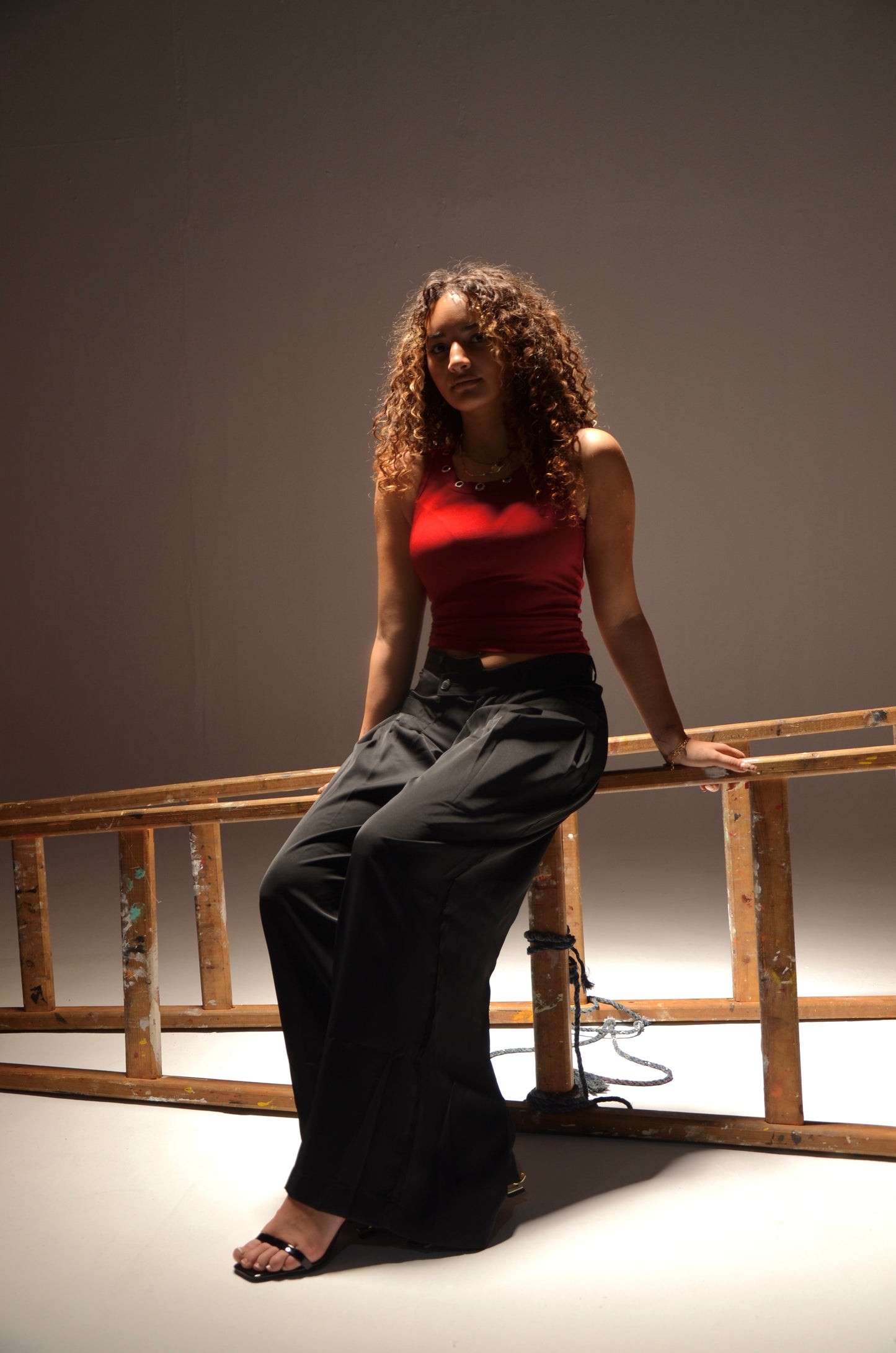 Baddie Sleeveless Top (Burgundy)