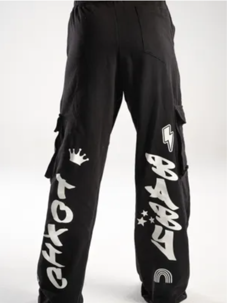 White Graffiti Sweatpants