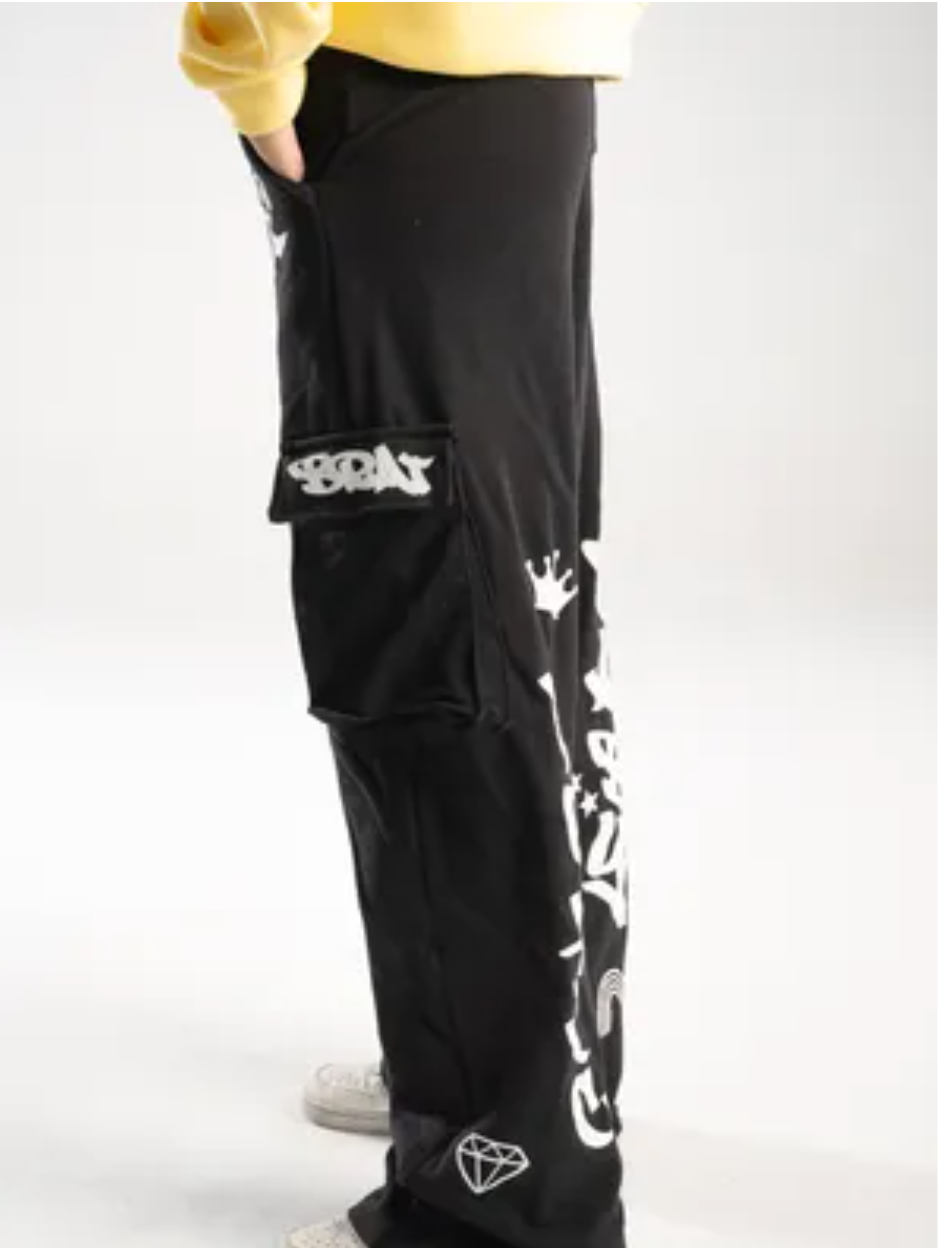 White Graffiti Sweatpants