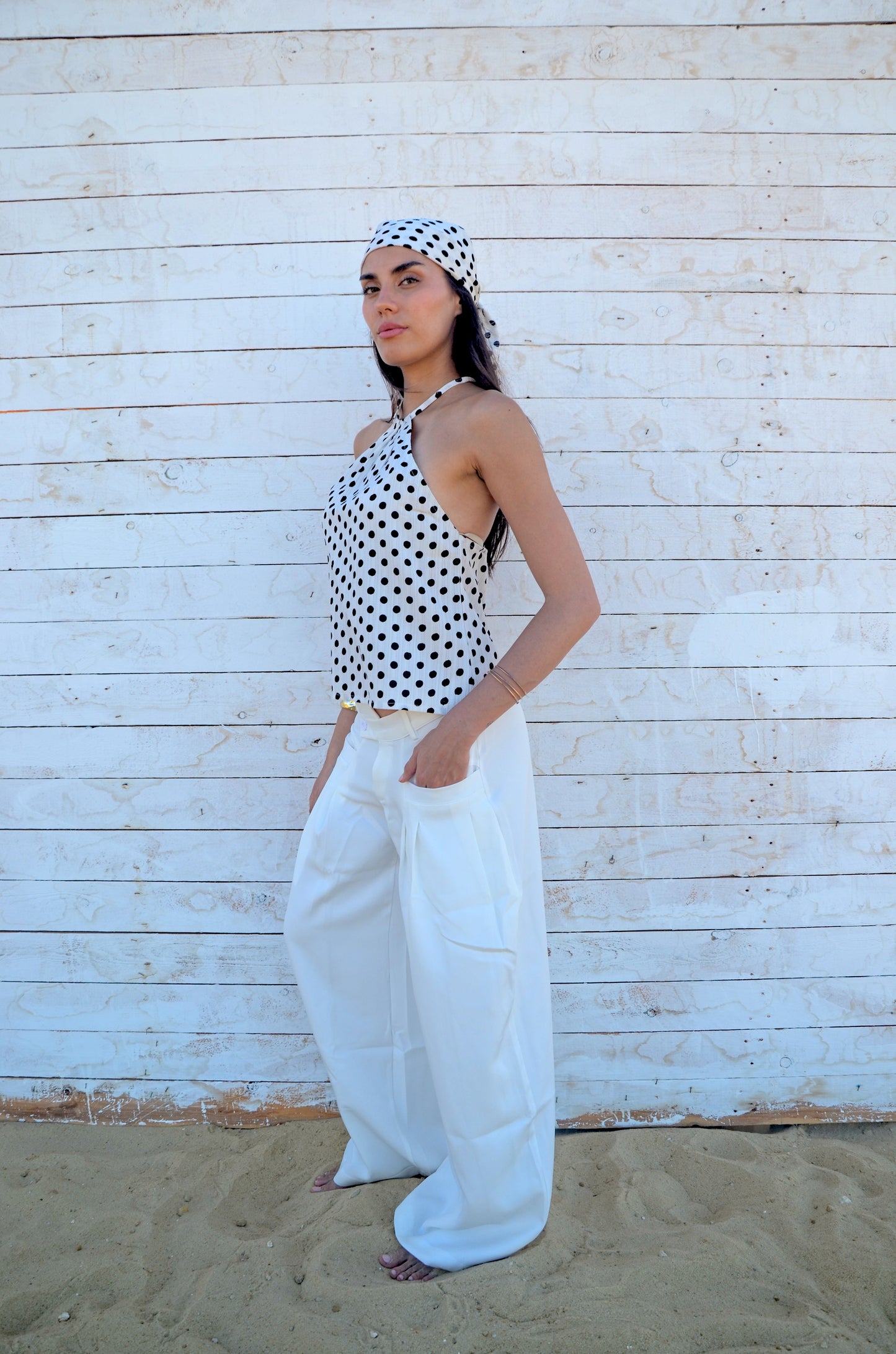 Polka Dot Halter Top