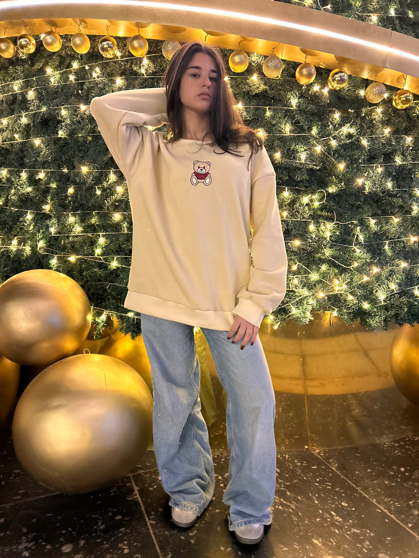 Teddy Crewneck (Beige)