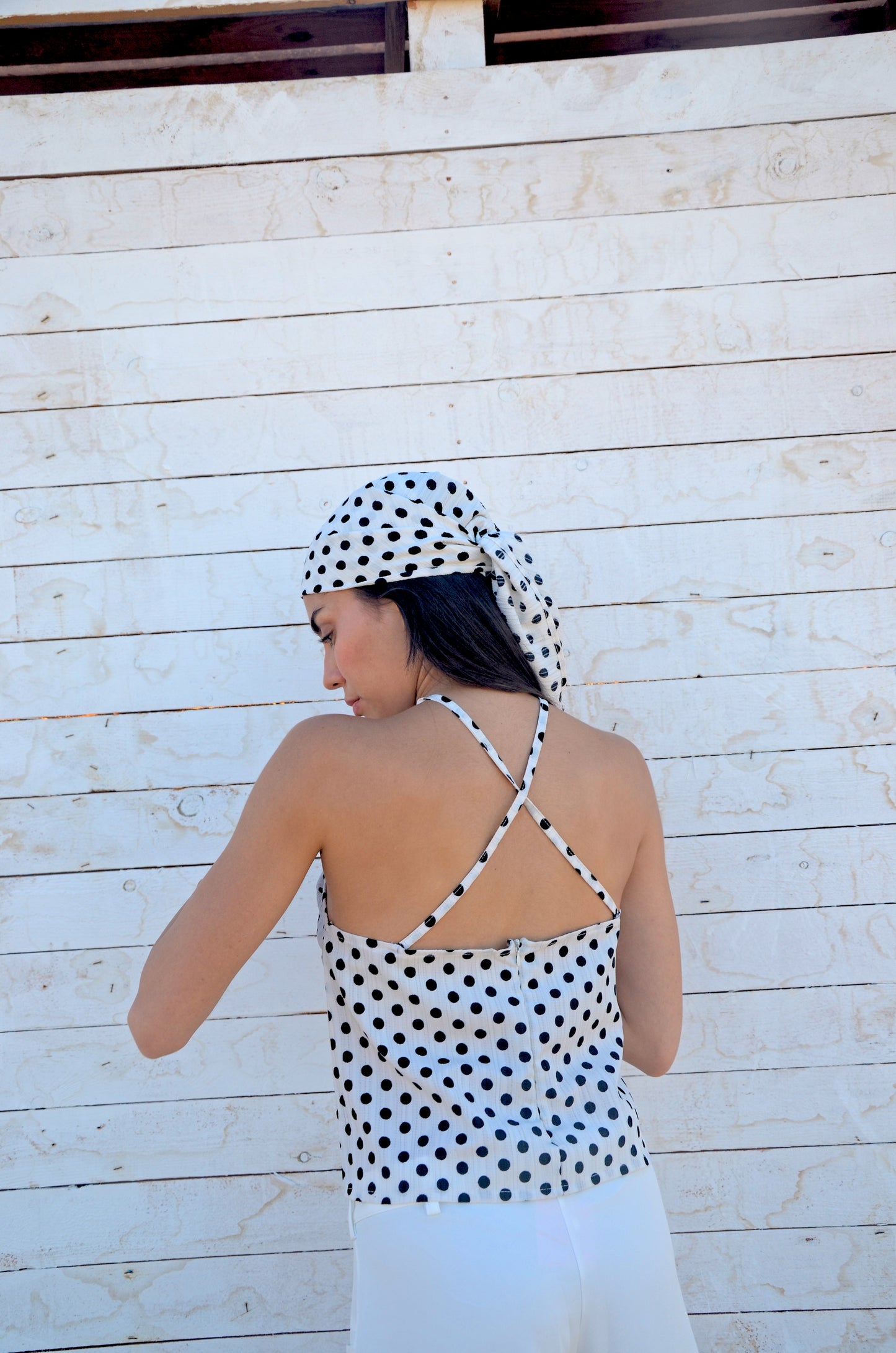 Polka Dot Halter Top