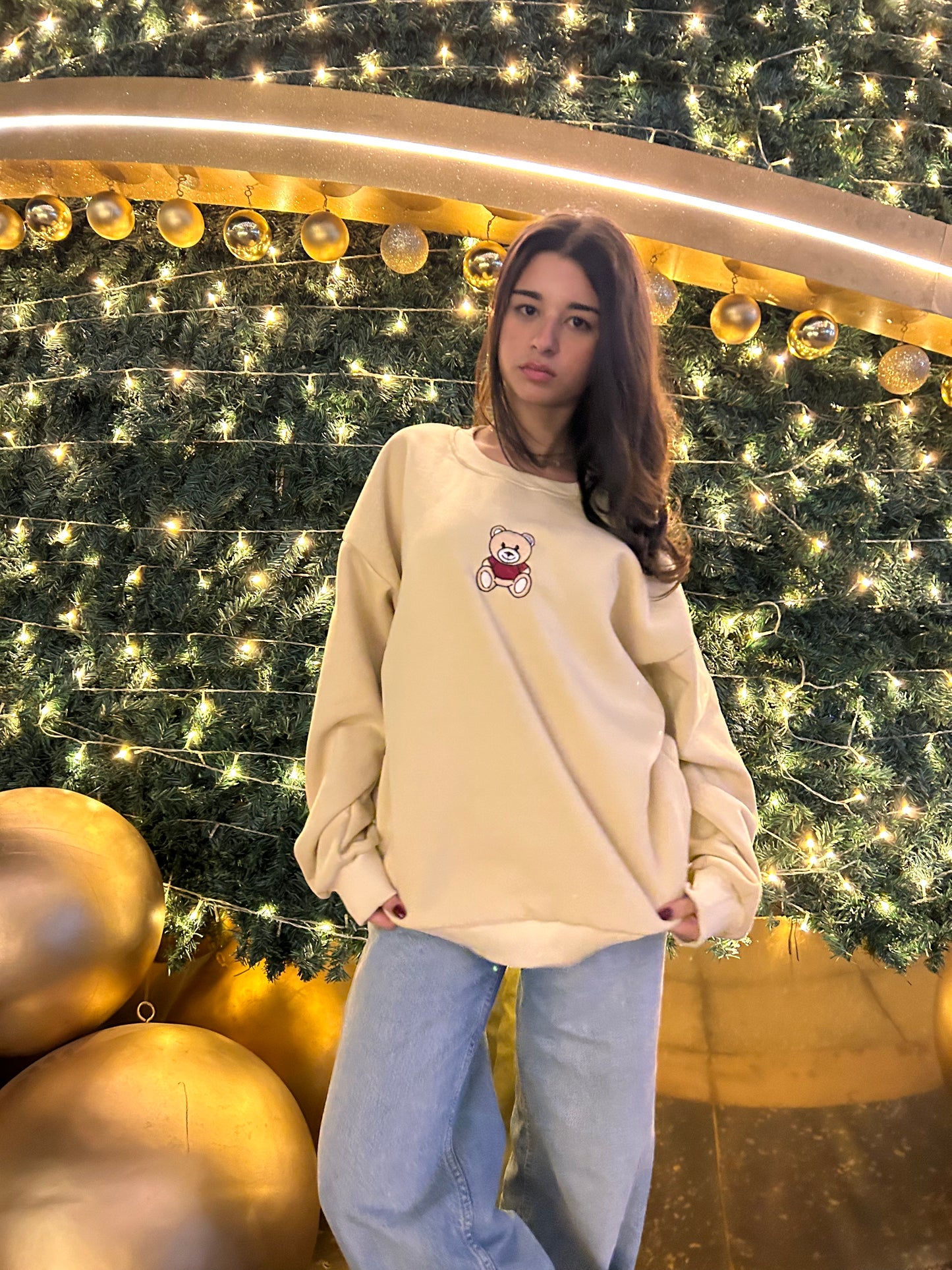 Teddy Crewneck (Beige)