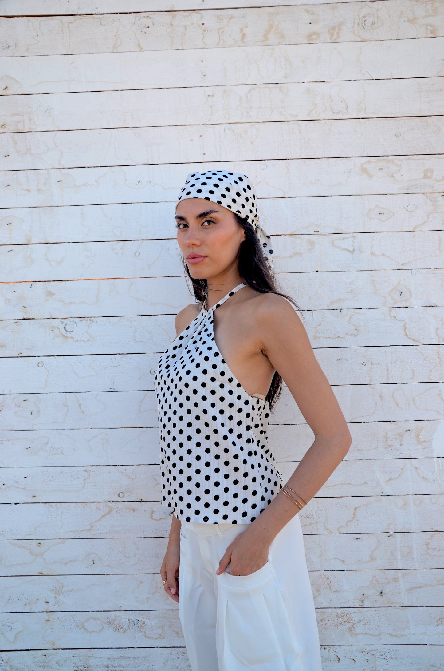 Polka Dot Halter Top