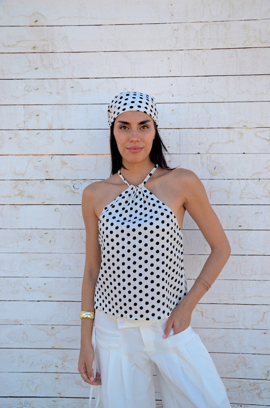 Polka Dot Halter Top