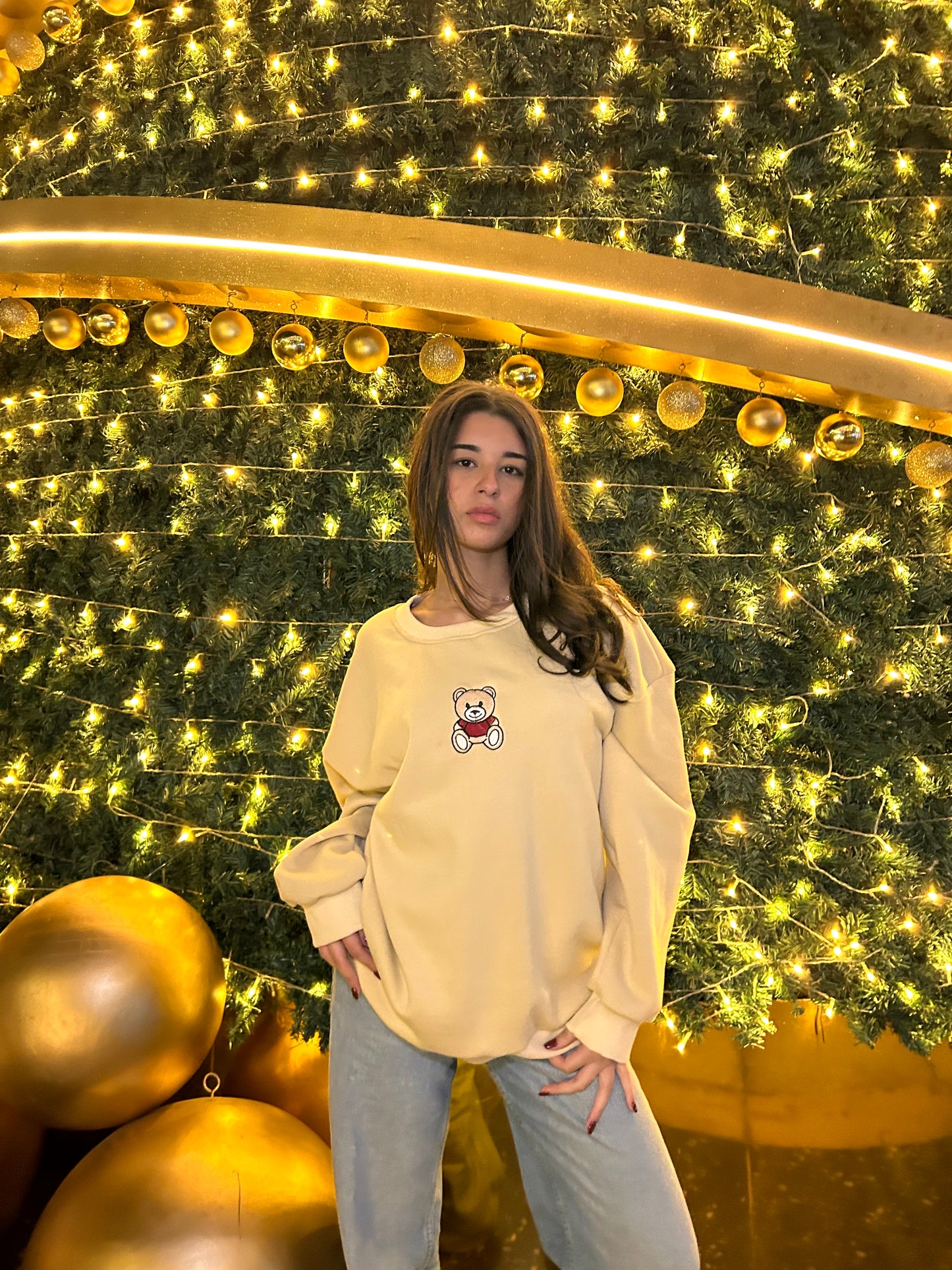 Teddy Crewneck (Beige)